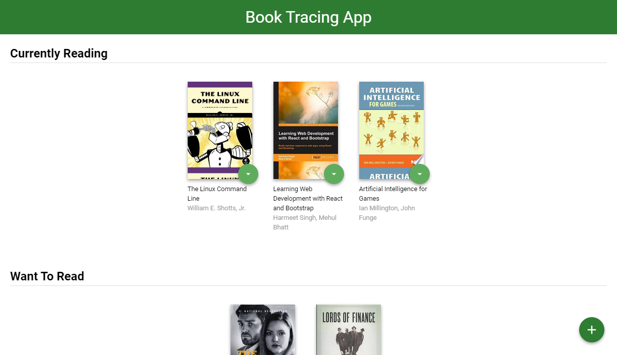 Book Tracing App