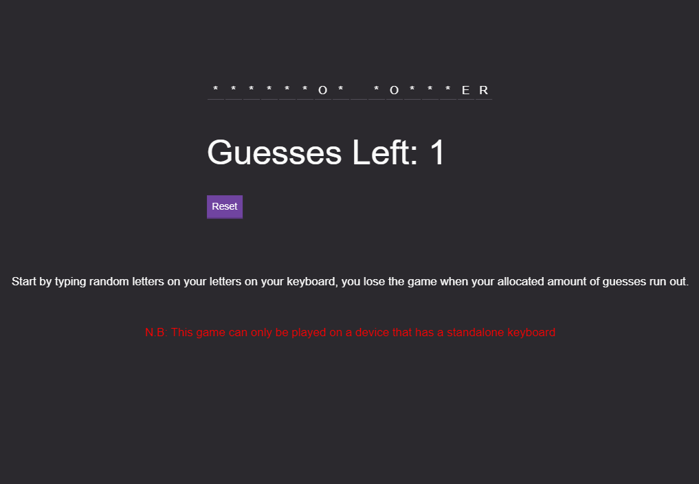 Guessing Game App